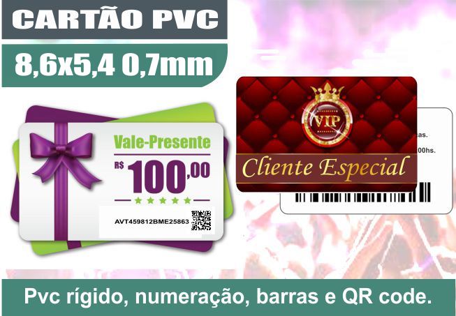 Ingresso Cartão PVC